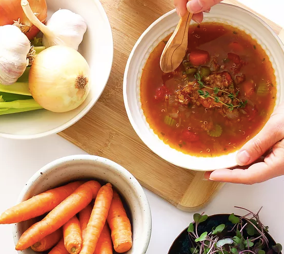 Healthy Hamburger Bone Broth Soup